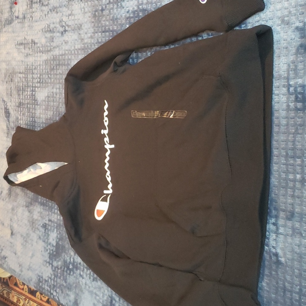 Champion Black  Hoodie